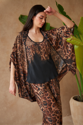 PANTHER BROWN- COSMOS DRESS
