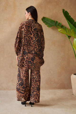 PANTHER BROWN- COSMOS DRESS
