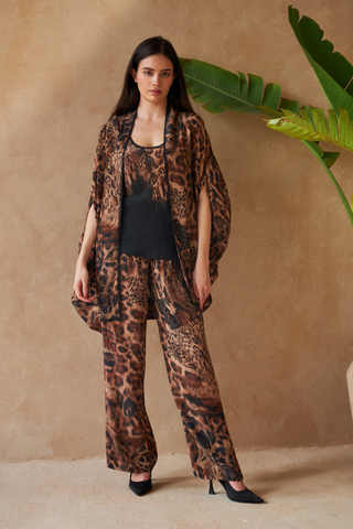 PANTHER BROWN- COSMOS DRESS