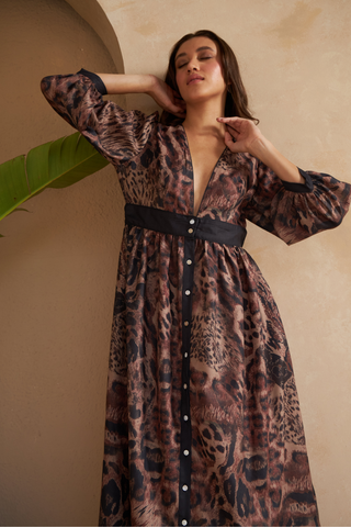 PANTHER BROWN- SAIGON DRESS