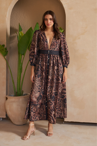 PANTHER BROWN- SAIGON DRESS