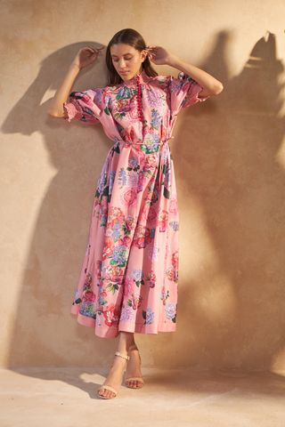 ROSE RED PINK - ALKA DRESS