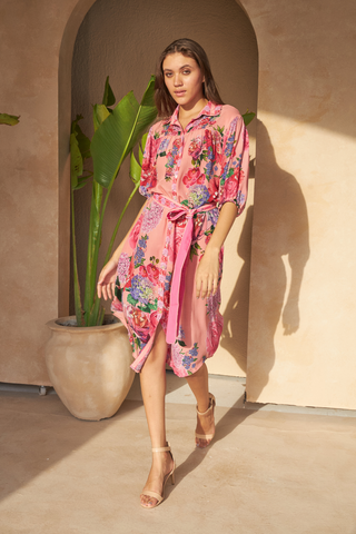 ROSE RED PINK - PANSY DRESS