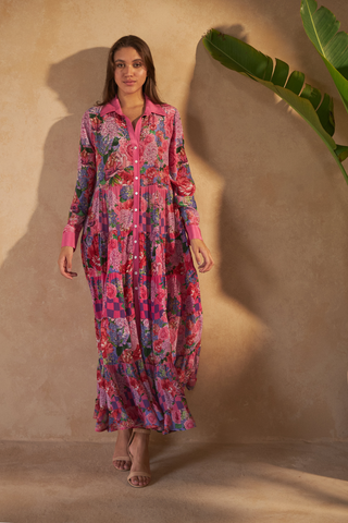 ROSE RED PINK - PERORIAN DRESS