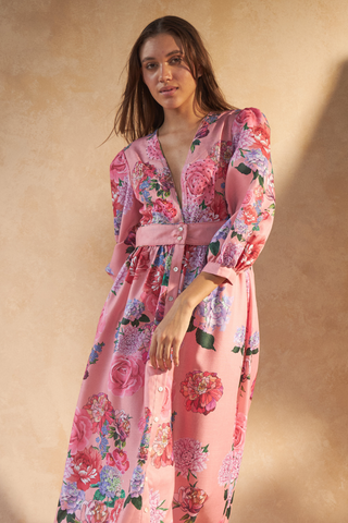 ROSE RED PINK - SAIGON DRESS