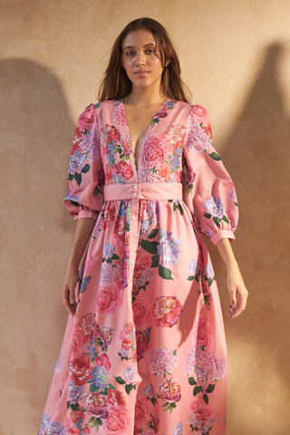 ROSE RED PINK - SAIGON DRESS
