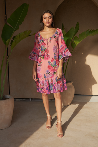 ROSE RED PINK - SCILLA DRESS