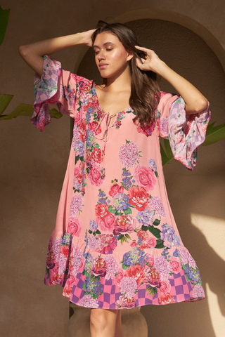 ROSE RED PINK - SCILLA DRESS
