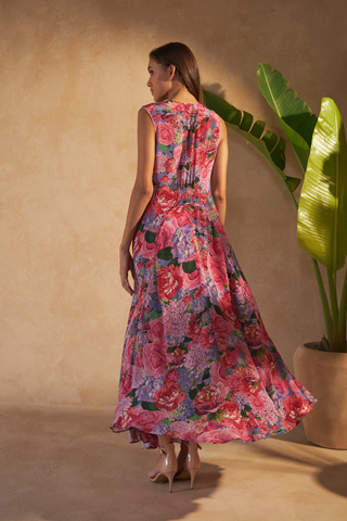 ROSE RED PINK - THEODORA DRESS