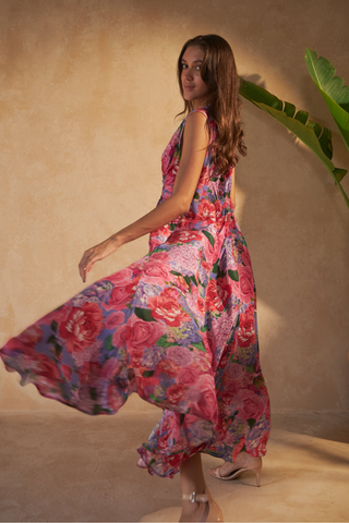 ROSE RED PINK - THEODORA DRESS