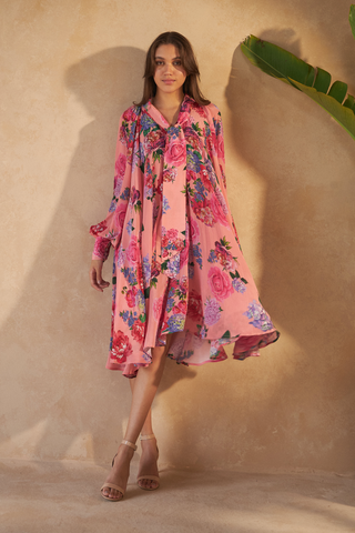 ROSE RED PINK - AMBER DRESS