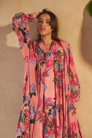 ROSE RED PINK - AMBER DRESS
