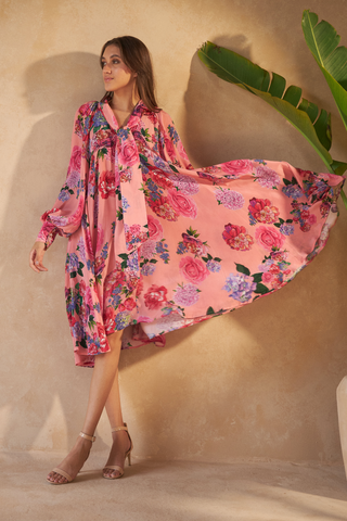 ROSE RED PINK - AMBER DRESS