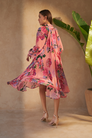 ROSE RED PINK - AMBER DRESS