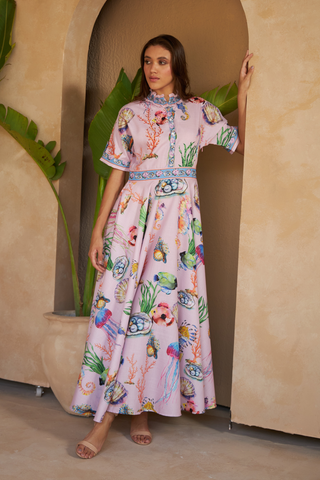 Kaftan Dress,  ShellsMulticolour