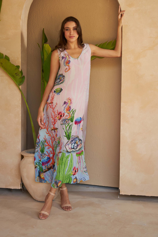 SHELLS MULTICOLOUR - DAPHNE DRESS