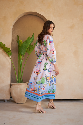 SHELLS MULTICOLOUR - SAIGON DRESS