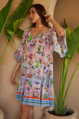 SHELLS MULTICOLOUR - SCILLA DRESS