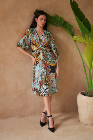 ZEBRA MULTICOLOUR - ANASTASIA DRESS