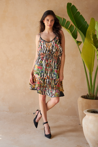 ZEBRA MULTICOLOUR - ANEMONE DRESS
