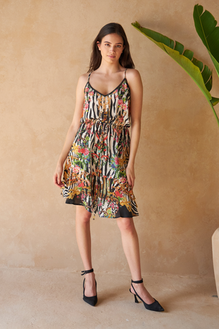 ZEBRA MULTICOLOUR - ANEMONE DRESS