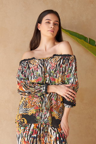 ZEBRA MULTICOLOUR - CALLA TOP