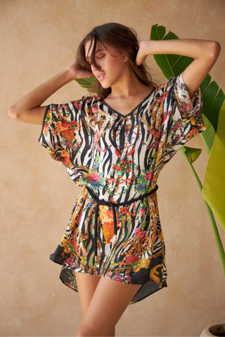 ZEBRA MULTICOLOUR - DAFFODIL DRESS
