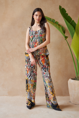 ZEBRA MULTICOLOUR - LARCH TROUSERS