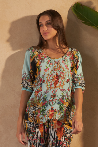 ZEBRA MULTICOLOUR - LILY TOP