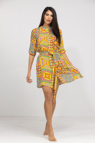 HOBART - PINTUCKS DRESS