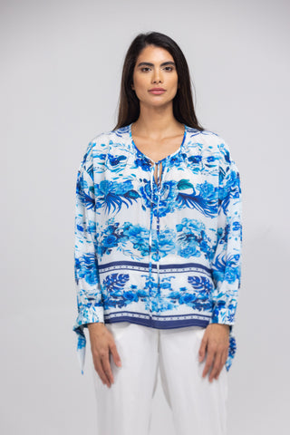 SYDNEY - KNOT CUFF LONG SLEEVE TOP
