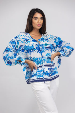 SYDNEY - KNOT CUFF LONG SLEEVE TOP