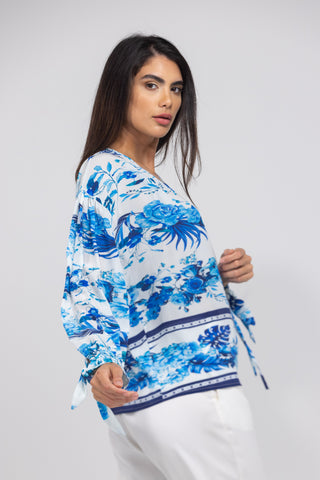 SYDNEY - KNOT CUFF LONG SLEEVE TOP