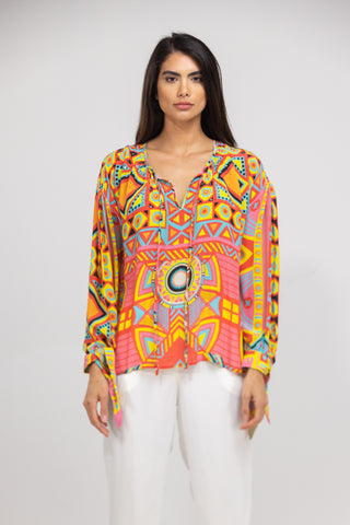 HOBART - KNOT CUFF LONG SLEEVE TOP
