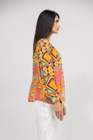 HOBART - KNOT CUFF LONG SLEEVE TOP