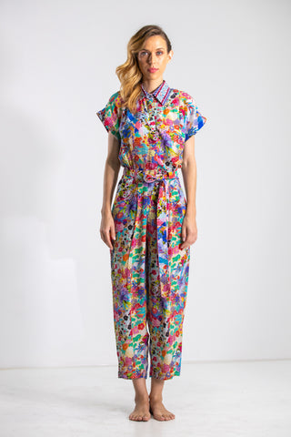 BOBOLI GARDENIA - CAP SLEEVE JUMPSUIT