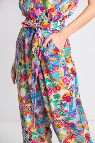 BOBOLI GARDENIA - CAP SLEEVE JUMPSUIT