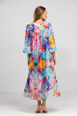 CANBERRA - V NECK DRESS LONG