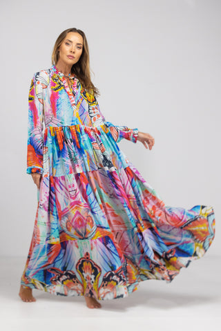 CANBERRA - FRONT PLACKET MAXI DRESS