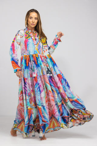 CANBERRA - FRONT PLACKET MAXI DRESS