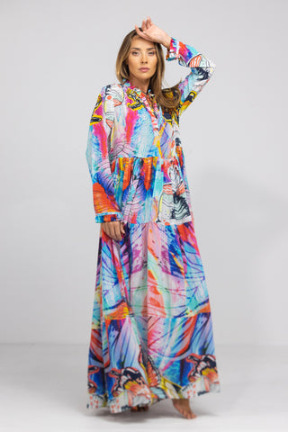 CANBERRA - FRONT PLACKET MAXI DRESS
