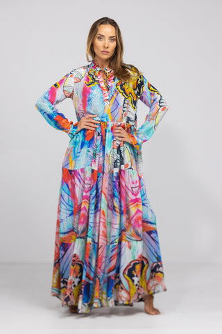 CANBERRA - FRONT PLACKET MAXI DRESS