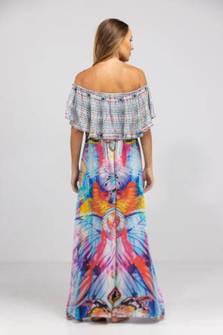 CANBERRA - FRILL NECK DRESS