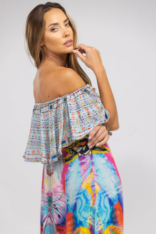 CANBERRA - FRILL NECK DRESS