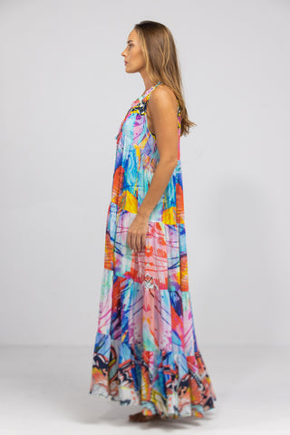 CANBERRA - FRILL ARMHOLE MAXI DRESS