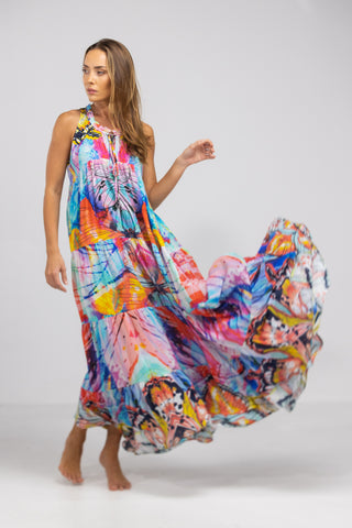 CANBERRA - FRILL ARMHOLE MAXI DRESS
