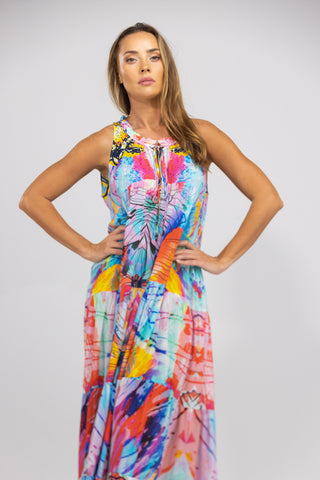CANBERRA - FRILL ARMHOLE MAXI DRESS
