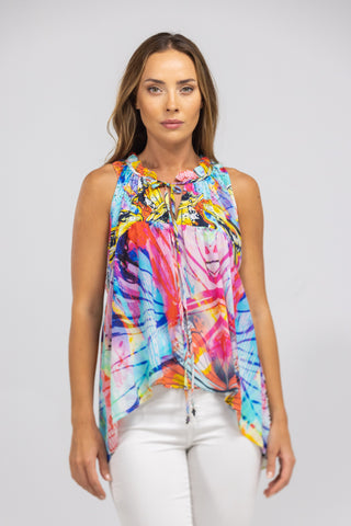 CANBERRA - FRILL ARMHOLE TOP
