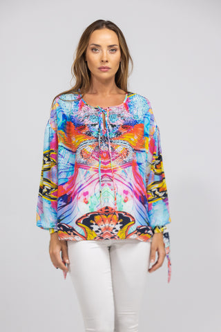 CANBERRA - KNOT CUFF LONG SLEEVE TOP