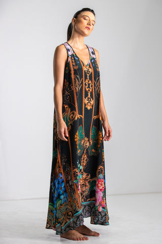 MIRAMARE GARDEN - FLOWING MAXI DRESS